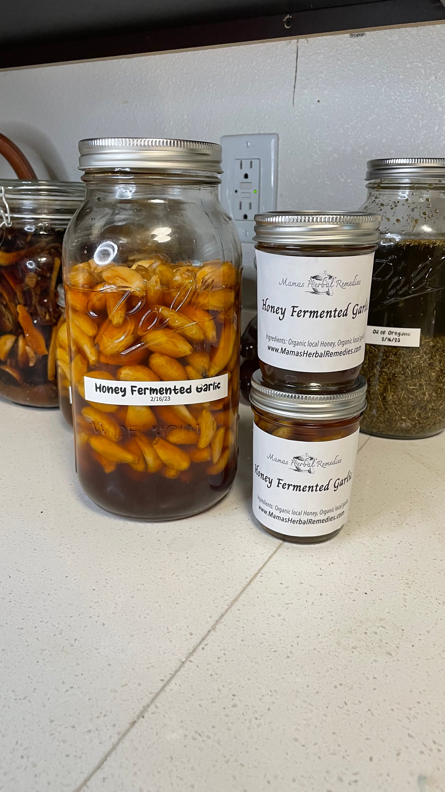 Honey Fermented Garlics